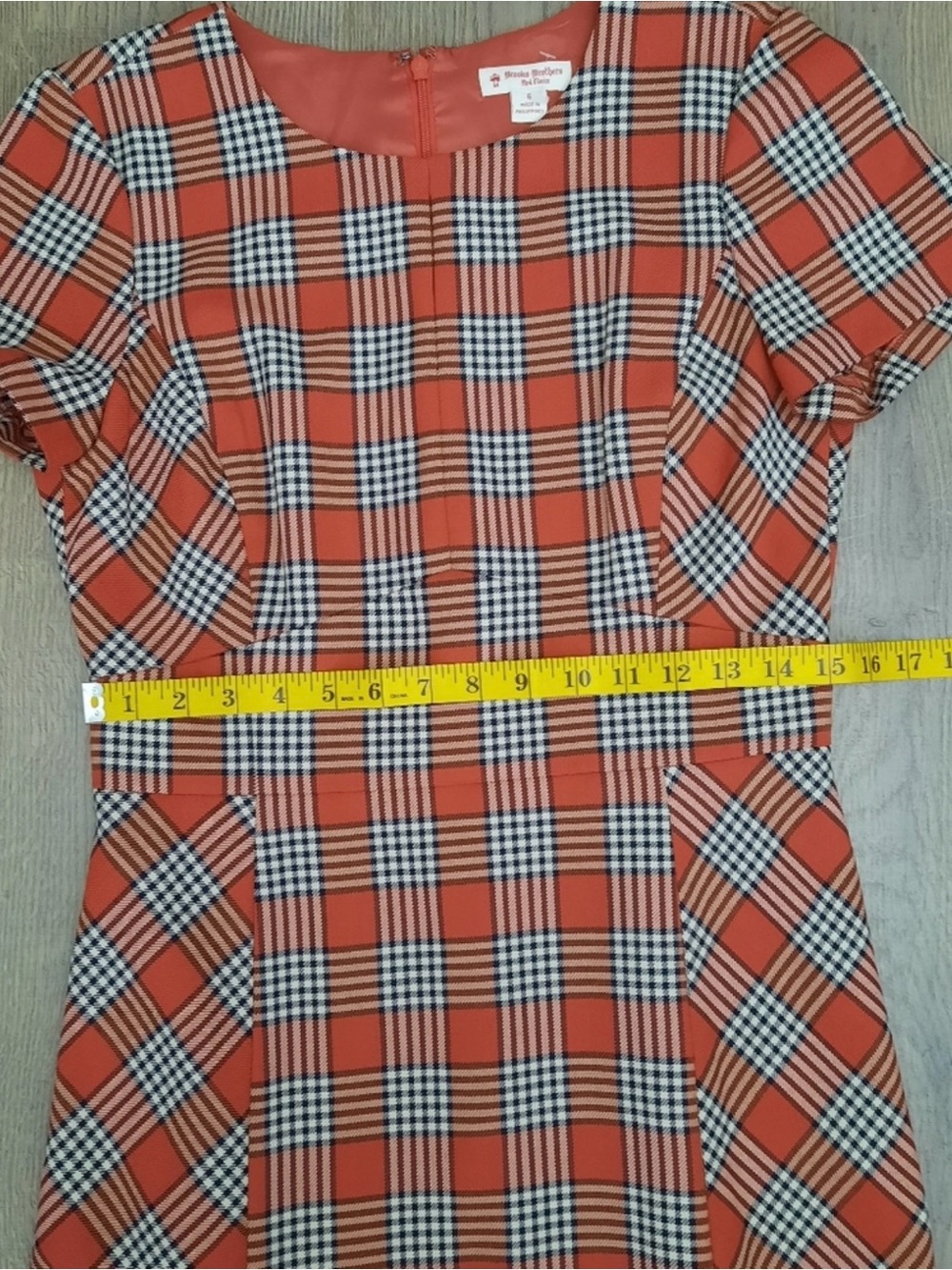 Brooks Brothers Plaid Flounce Hem Dress - Picture 11 of 15